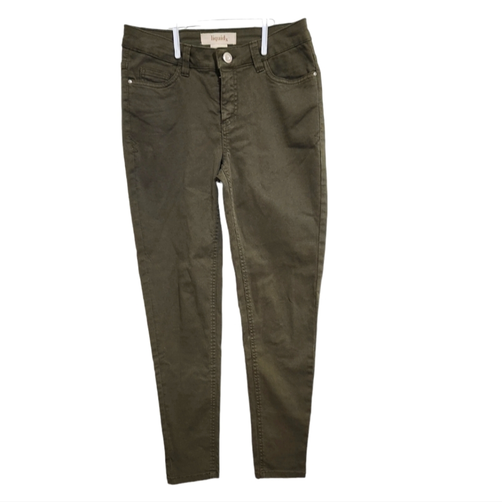 NWOT Liquidx Skinny Midrise Jeans Women's Size 0 Army Green